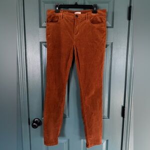 LOFT Outlet Burnt Orange Corduroy Pants